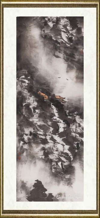 童和平_烟云山居图