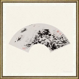 童和平_焦墨扇面