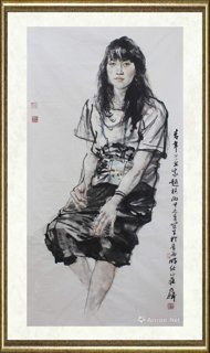 谭乃麟_青年女画家
