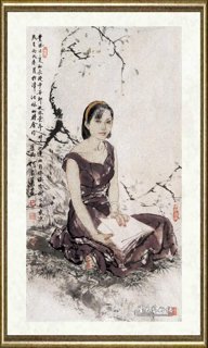 何家英_读书纳凉图