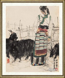 何家英_阿坝风情(组画)之三