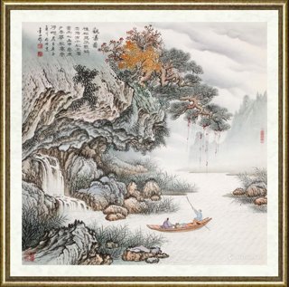 周金山_观瀑图（01）