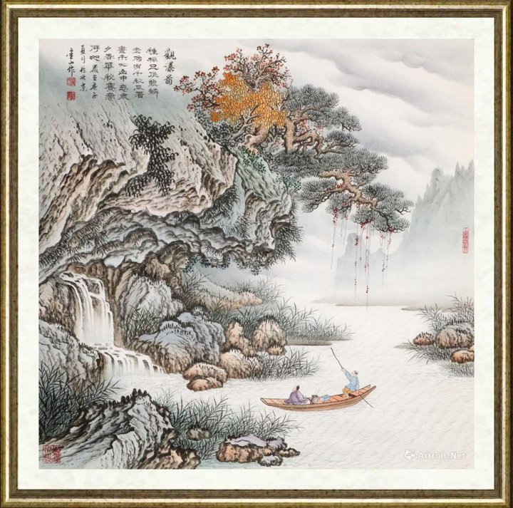 周金山_观瀑图（01）