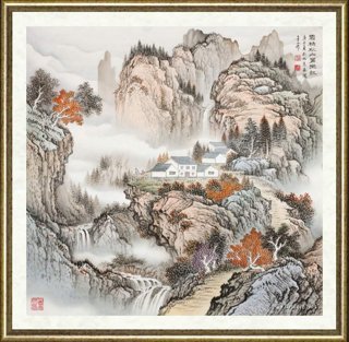 周金山_霜积秋山万树红