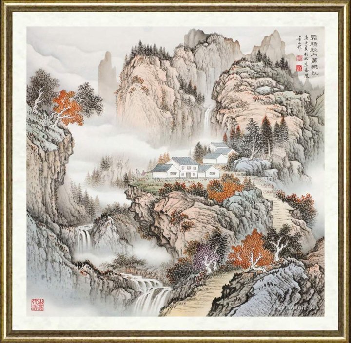 周金山_霜积秋山万树红