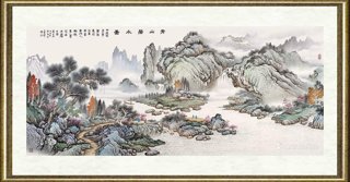 周金山_青山碧水图