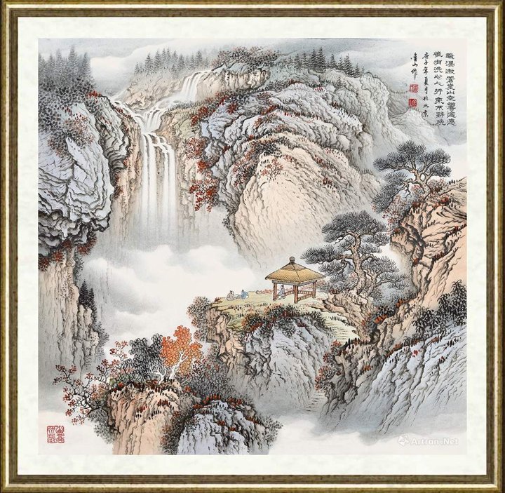 周金山_飞瀑漱苍崖4