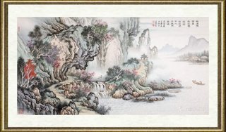周金山_飞瀑漱苍崖山空响逾远