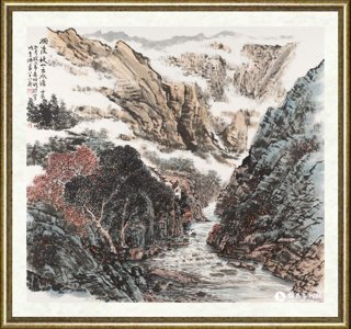 韦远柏_雨后秋山云水涌