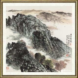 韦远柏_高士观山图