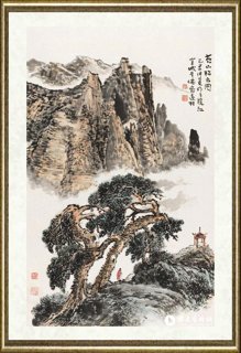 韦远柏_黄山松云图