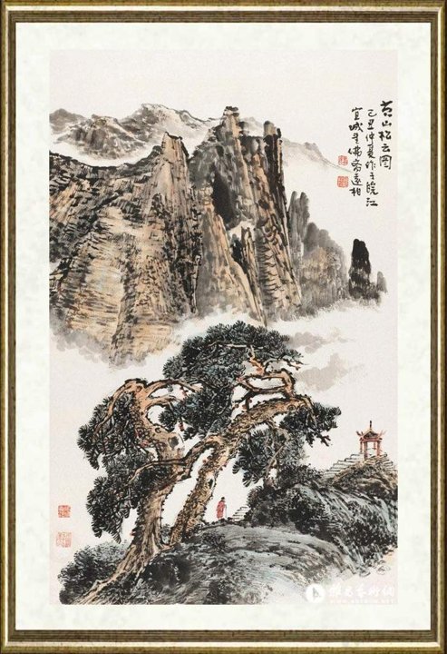 韦远柏_黄山松云图