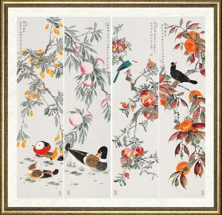马瑞涛_精品花鸟四屏之二
