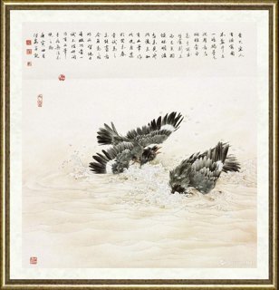 邹传安_鹆浴图