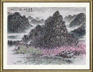 司徒锦璇_翠绿峰林花正浓·英西峰林胜境写生