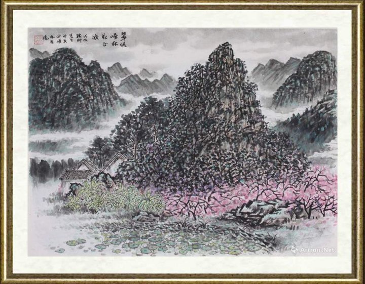 司徒锦璇_翠绿峰林花正浓·英西峰林胜境写生