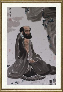司徒锦璇_达摩面壁图（局部）