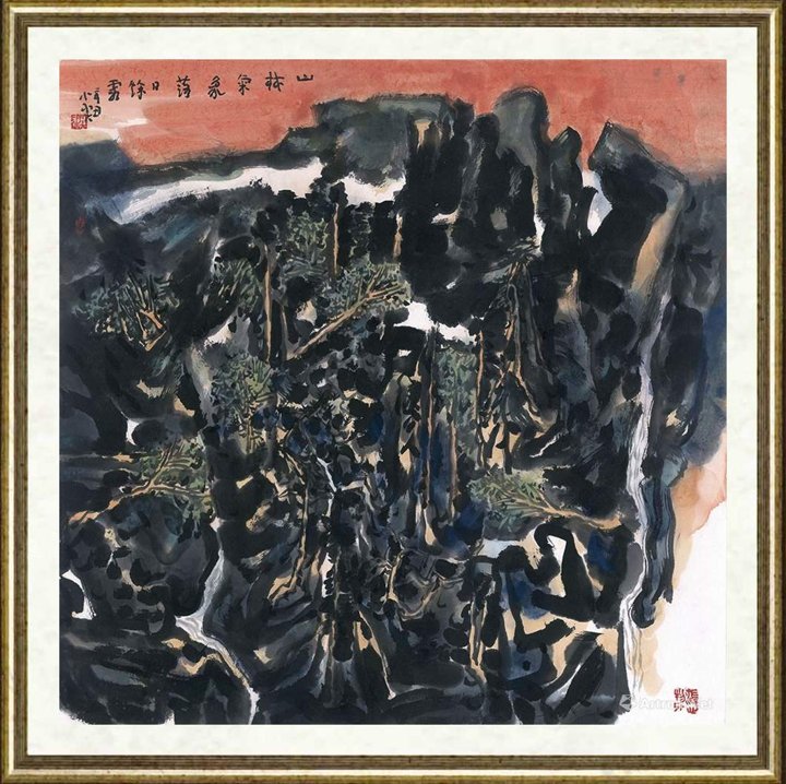 庄小尖_落日余霞