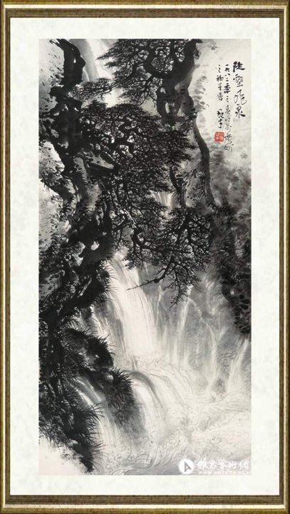 黎雄才_陡壑飞泉