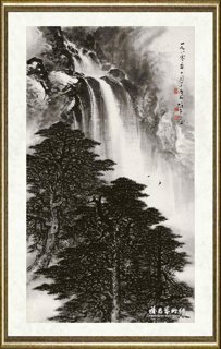 黎雄才_龙湫图