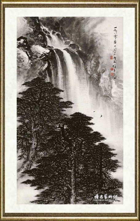 黎雄才_龙湫图