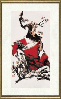 林墉_钟馗观梅