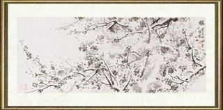 贾冰吾_梅（指画）