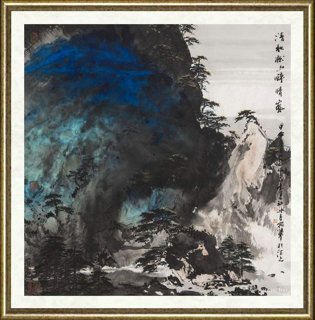 贾冰吾_清秋松松醉晴岚
