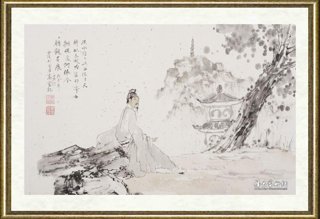 高云_雨后觅诗图