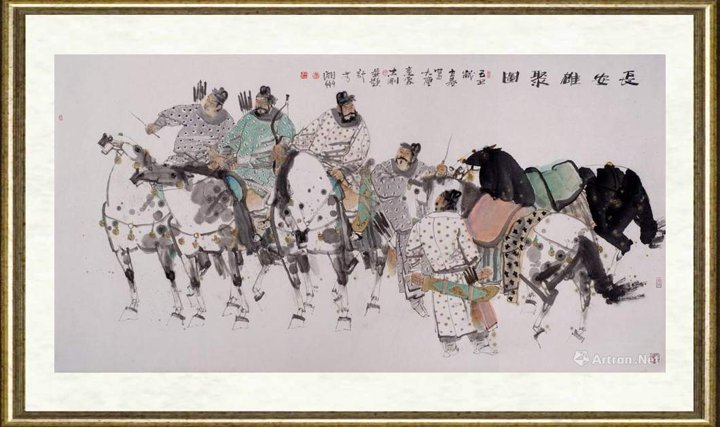 李志刚（国画）_长安雄聚图