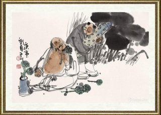 李志刚（国画）_青莲图