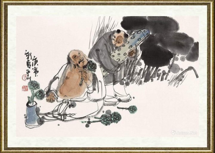 李志刚（国画）_青莲图