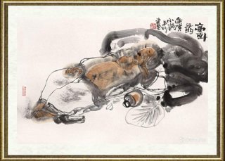 李志刚（国画）_高卧图