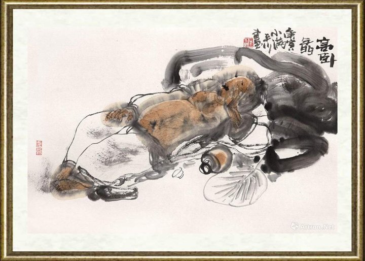 李志刚（国画）_高卧图