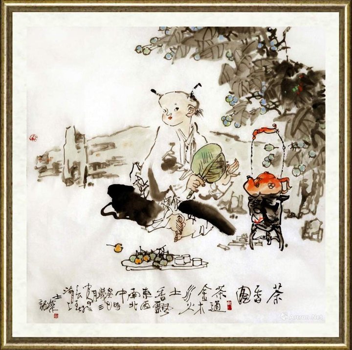 吕士荣_茶香图