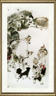 吕士荣_问客图