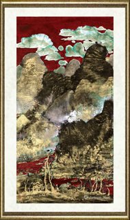 王之琛_赤金云腾图--Golden-Clouds