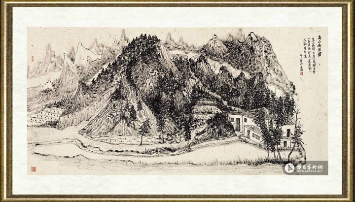 崔东湑_高山幽深图
