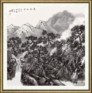 谭长德_衡岳松瀑