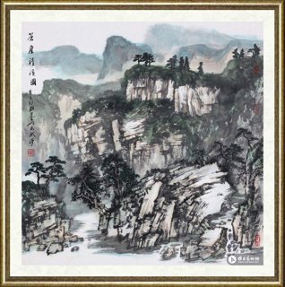 秦岭_苍崖清溪图