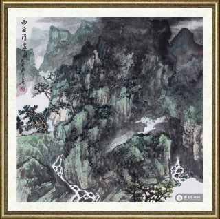 秦岭_雨后清泉图