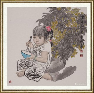 王有政_端蓝碗的小女孩