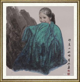 王有政_绿衣印度女孩