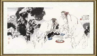 王西京_松山对弈图