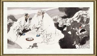 王西京_松月对弈图