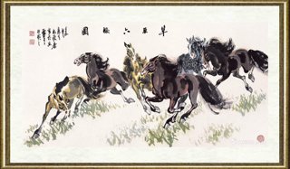 马欣乐_草原六骏图