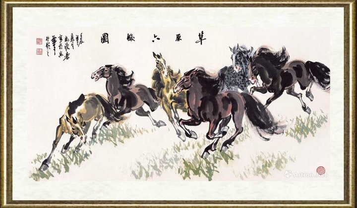 马欣乐_草原六骏图