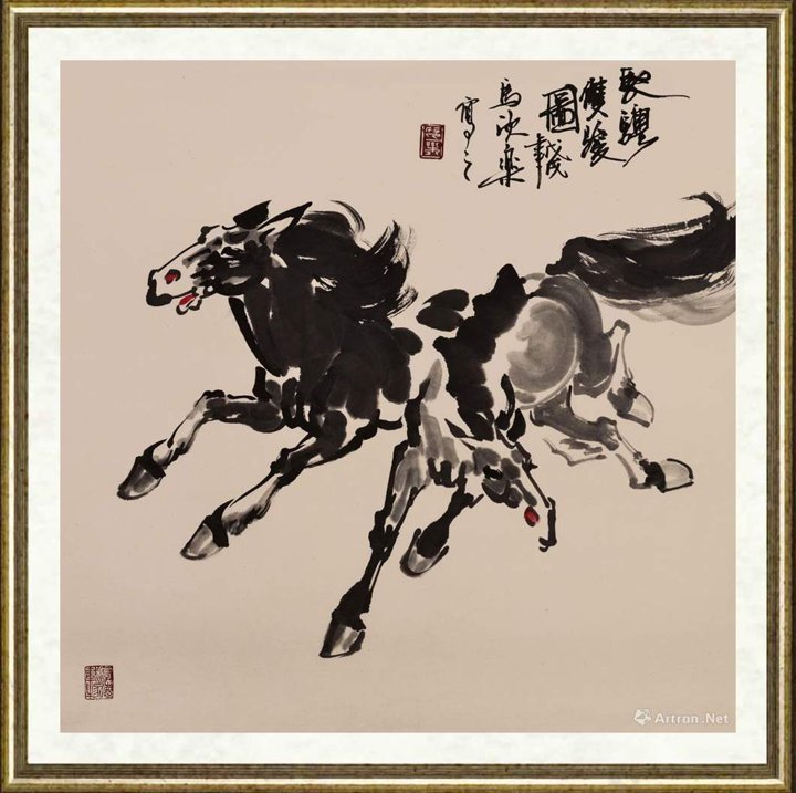 马欣乐_驰骋双骏图
