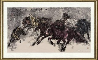 马欣乐_驰骋风雪图