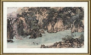 赵步唐_鹅鸭不知春去尽，争随流水趁桃花